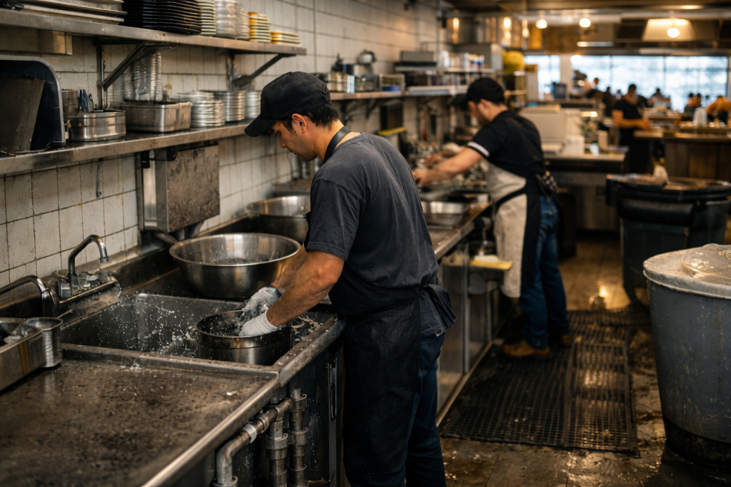 mantenimiento de drenaje en restaurantes como parte de una operación profesional