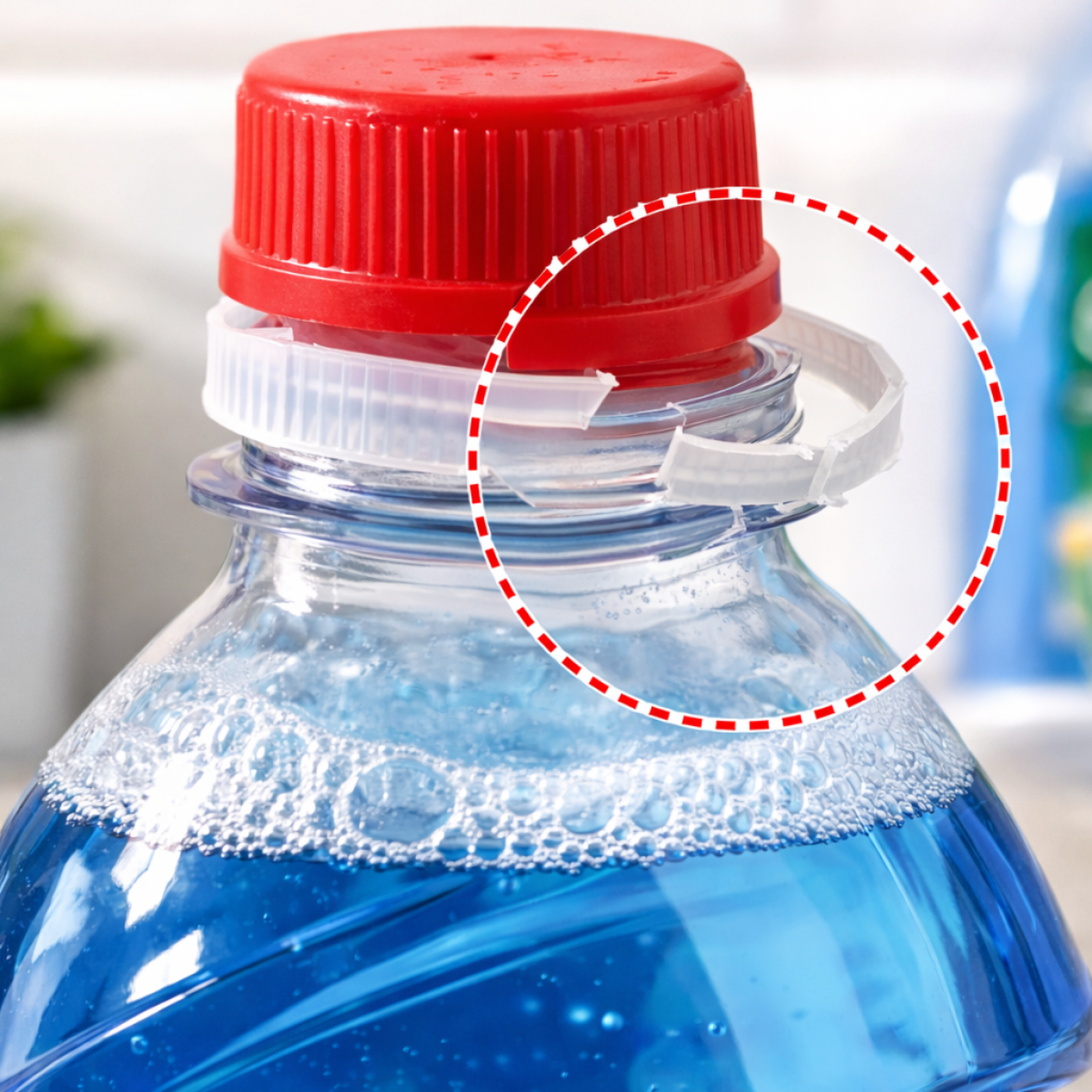 sistemas de cierre en productos de limpieza