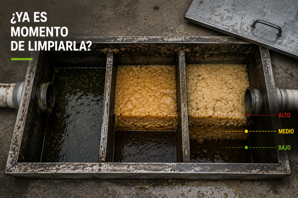 ¿Cada cuánto se debe limpiar una trampa de grasa?